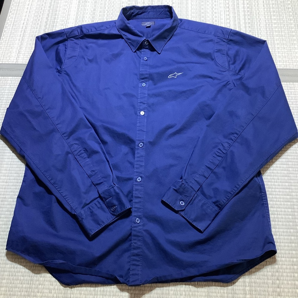 Alpinestars Royal Blue Casual Button Down Shirt